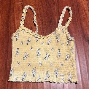 Yellow flower Tank top from Hollister